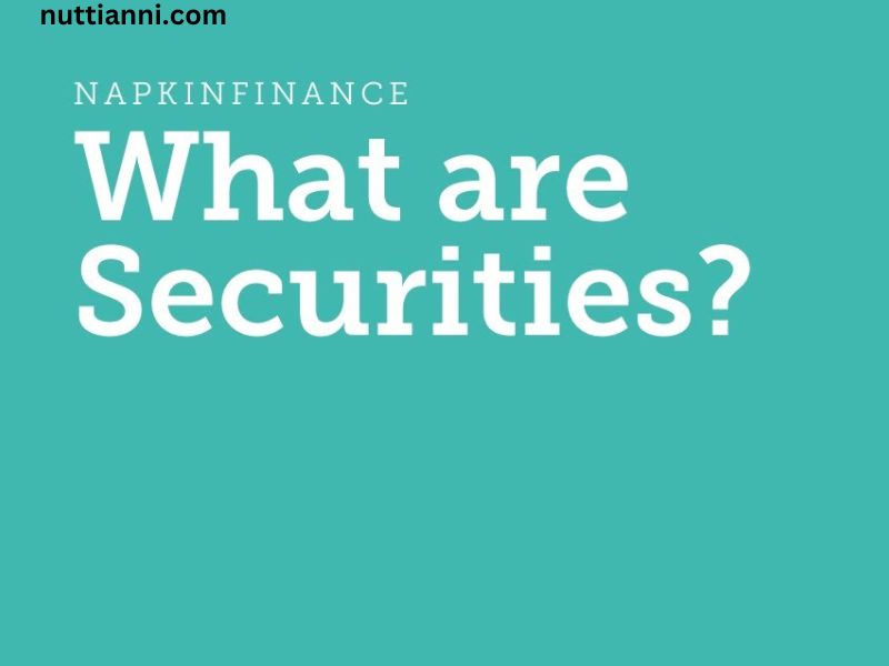 What Are Securities in Finance