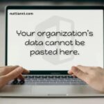 Your Organization’s Data Cannot Be Pasted Here