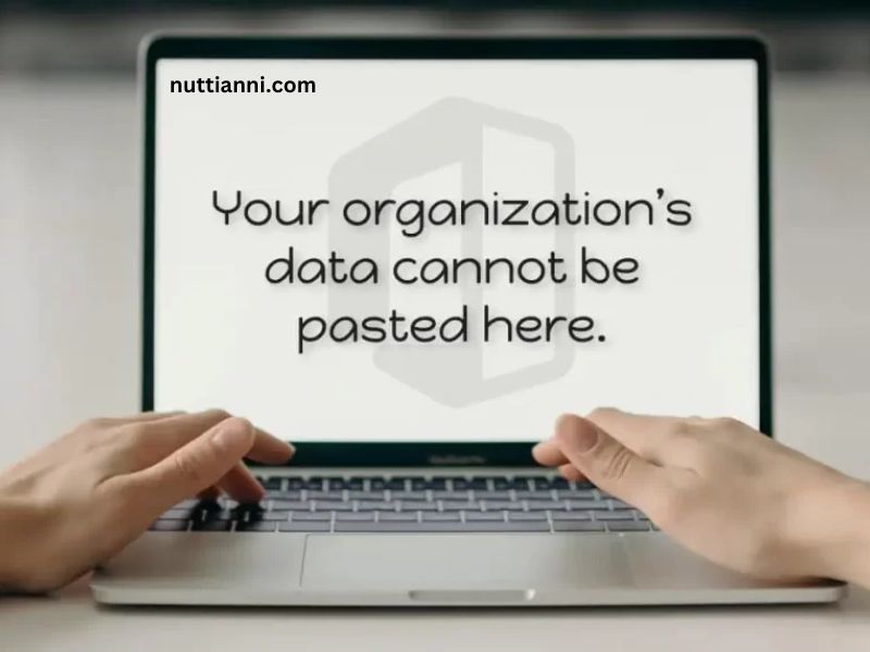 Your Organization’s Data Cannot Be Pasted Here